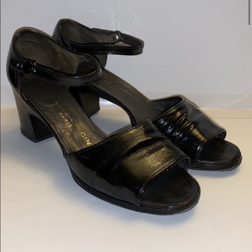 Vintage Pierre Cardin peep toe heeled sandal
